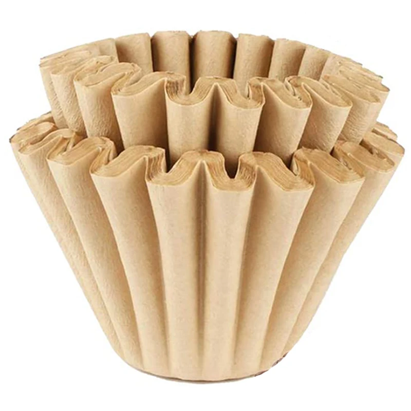 

100 Packs Coffee Filter Paper Basket Coffee Filter Paper, Unbleached Coffee Filter Paper Flower 1-2 Cups