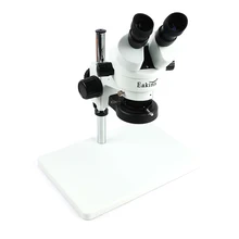 Stereo Binocular Microscope Industrial Microscope 3.5~90X Continuous Zoom With Big Size Metal Stand Adjustable 56 LED Lights
