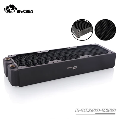 ^Cheap Bykski B-RD360-TK60 Black Full Copper&Brass 3 Floors 60mm Thick Radiator 360MM Water Cooling Radiator For PC Cooler Heatsink ^Cheap Bykski B-RD360-TK60 Black Full Copper&Brass 3 Floors 60mm Thick Radiator 360MM Water Cooling Radiator For PC Cooler Heatsink