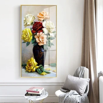 

Huacan Diamond Painting Full Square/round New Arrival Flower Mosaic Wall Stickers Floral Handmade Gift