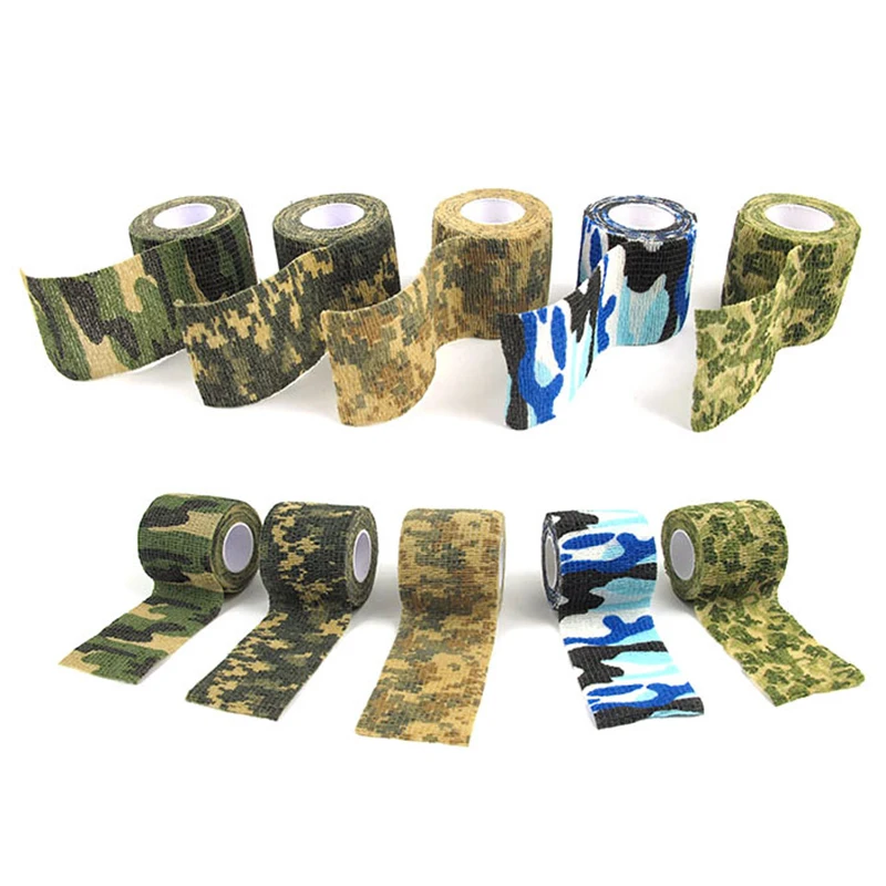 

Universal Hunting Camouflage Bike Stickers Tape Hunting Cycling Retaining Plastic Retractable Non-woven Outdoor Camouflage Tape