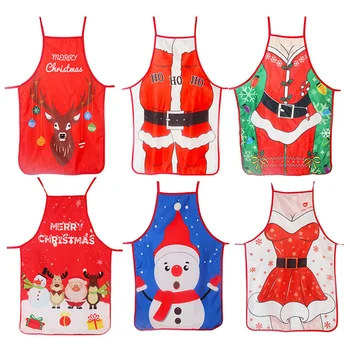 

Christmas Decorations for Home 1 Pcs Santa Claus Christmas Apron Xmas Decor Noel Navidad 2020 New Year Cristmas Gift 50cm * 70cm