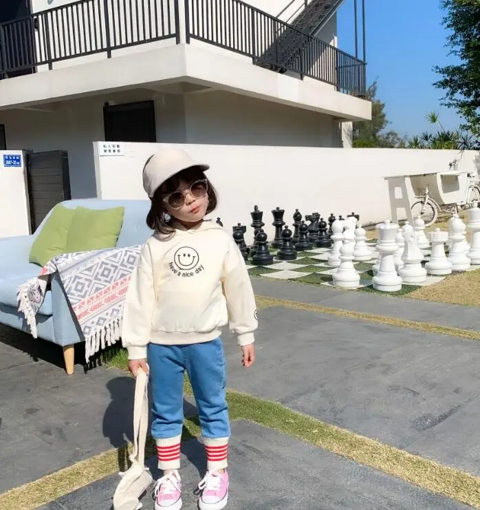 pic Новое поступление, футболка с принтом для мальчиков и девочек, Весенняя Модная хлопковая Детская толстовка с капюшоном, От 1 до 6 лет - Цвет: pic