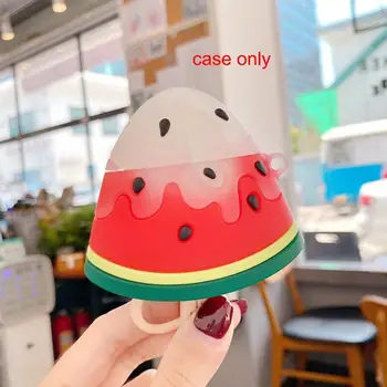 

Cute Cartoon Earphone Case For Airpods Wireless Watermelon Cover Cover Popsicles Protective Headphones Case Bluetooth Heads U5E0