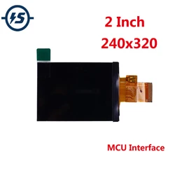Tela lcd tft com resolução de 240x320, módulo de exibição ips com interface mcu, luz de fundo led branca