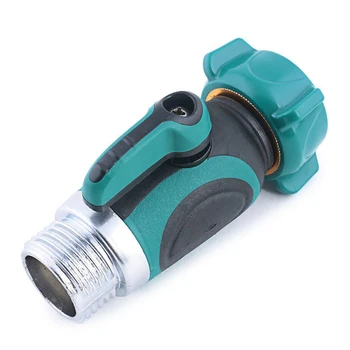 

Newest Zinc Alloy Water Valves Joint Straight Hose Splitter With Easy Grip Smooth Long Handles For Outdoor Gardening