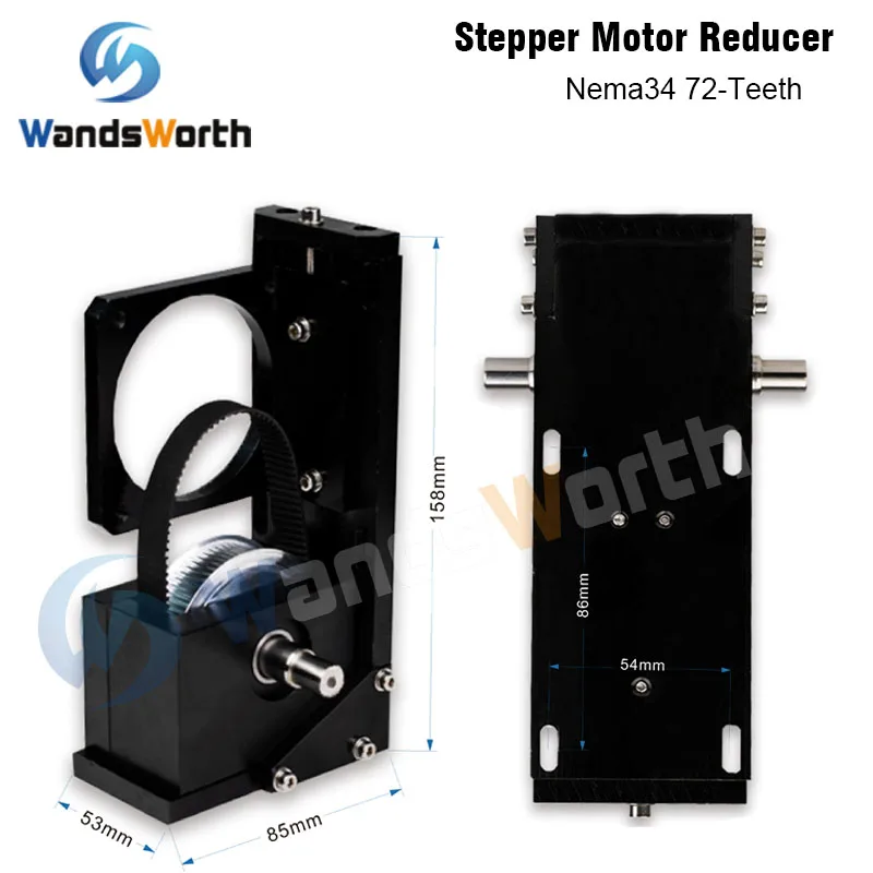 Wandsworth шаговый двигатель редуктор Nema23 38-Teeth/Nema23 60-Teeth/Nema34 72-Teeth для CO2 лазерной резки и гравировки