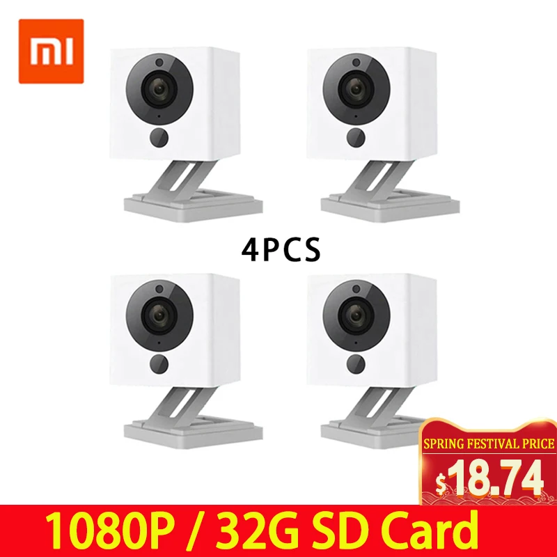 Najtaniej Oryginalny Mijia Xiaofang 110 stopni F2.0 8X1080 P cyfrowy Zoom inteligentny aparat fotograficzny IP WIFI bezprzewodowa kamera Camaras