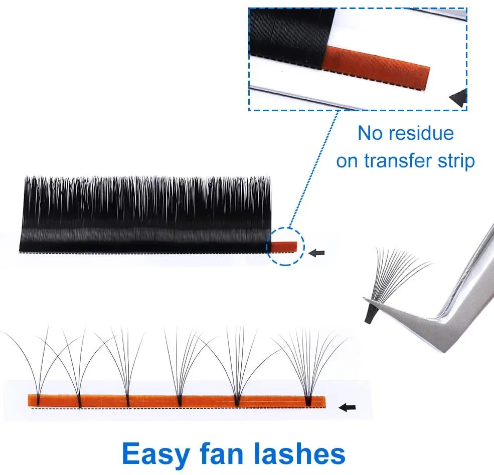 Wendy Lashes 10pcs Wholesale Eyelash Easy Fan Lash Extension Soft Faux Mink Natural Lash Russian Volume Fake Eyelashes Supplies 5