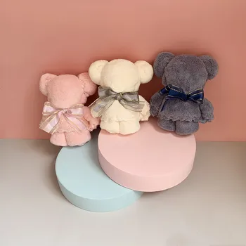 

Coral Velvet Phnom Penh Ribbon Ins Wind Wedding Accompany Souvenir Bear Opening Gift Towel Children's Birthday Face Towel