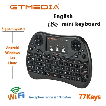 

GTMEDIA I8 English Version 2.4GHz Wireless Keyboard Air Mouse With Touchpad Handheld Work With Android TV BOX Mini PC TV Box G5