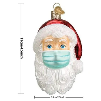 

Santa In 2020 Ornament Christmas Tree Decoration Pendant Santa Claus with Face Cover Home Decor for Family XH8Z