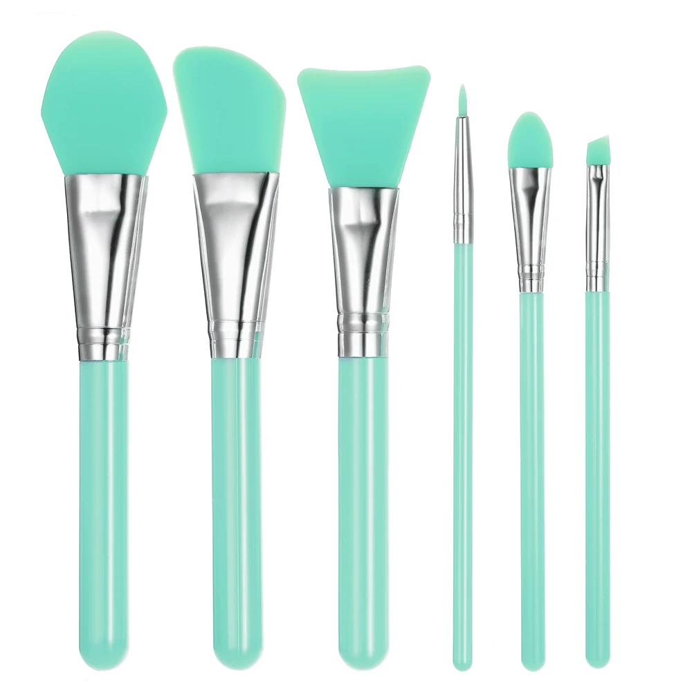 6Pcs/set Silicone Makeup Brush Professional Facial Mask Foundation Cream Concealer Eyeshadow Cosmetic Make Up Tool | Красота и