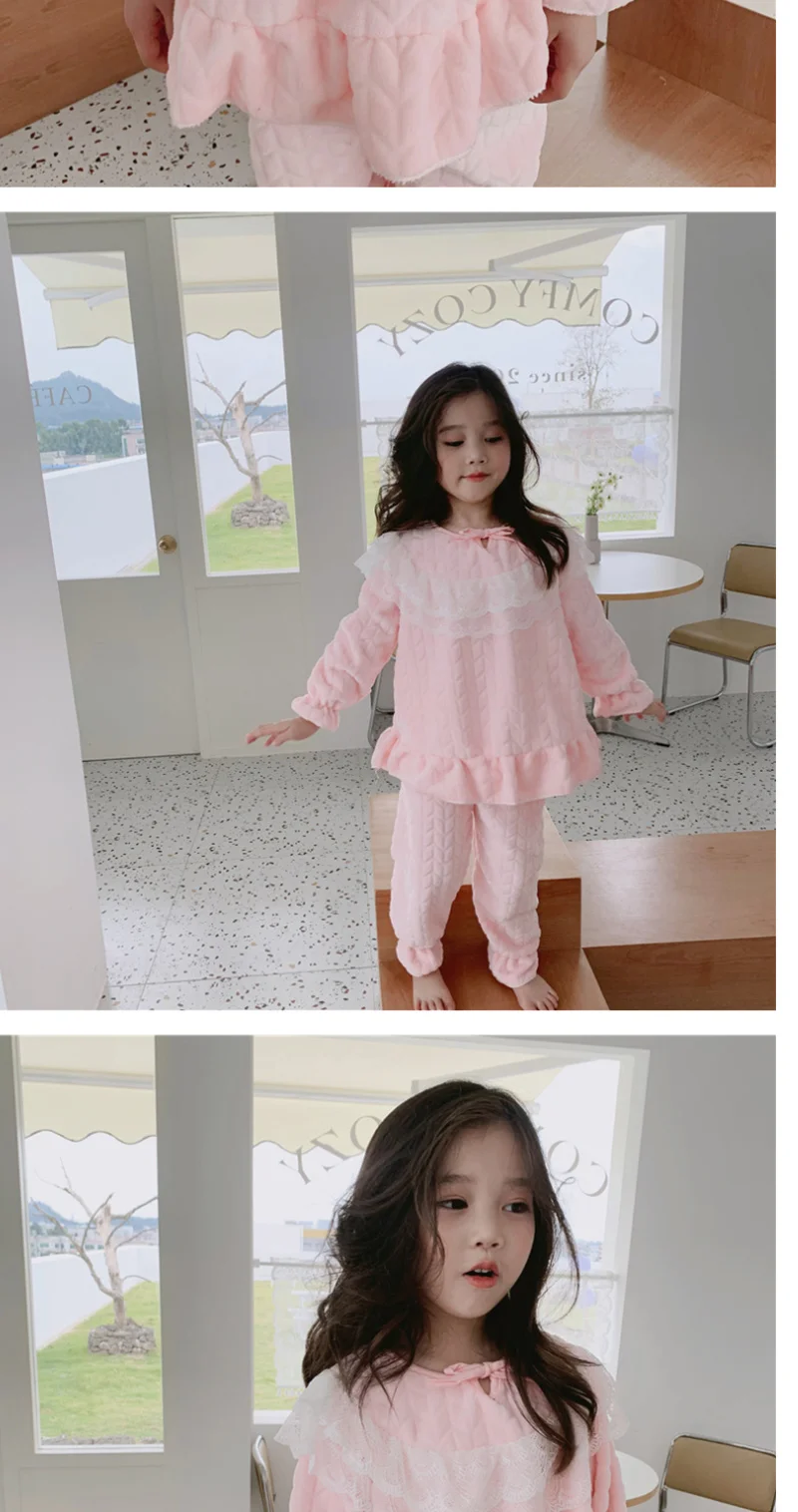 儿童保暖睡衣_秋冬季男女童法兰绒套装家居服秋装卫衣套装儿童保暖---阿里巴巴_05