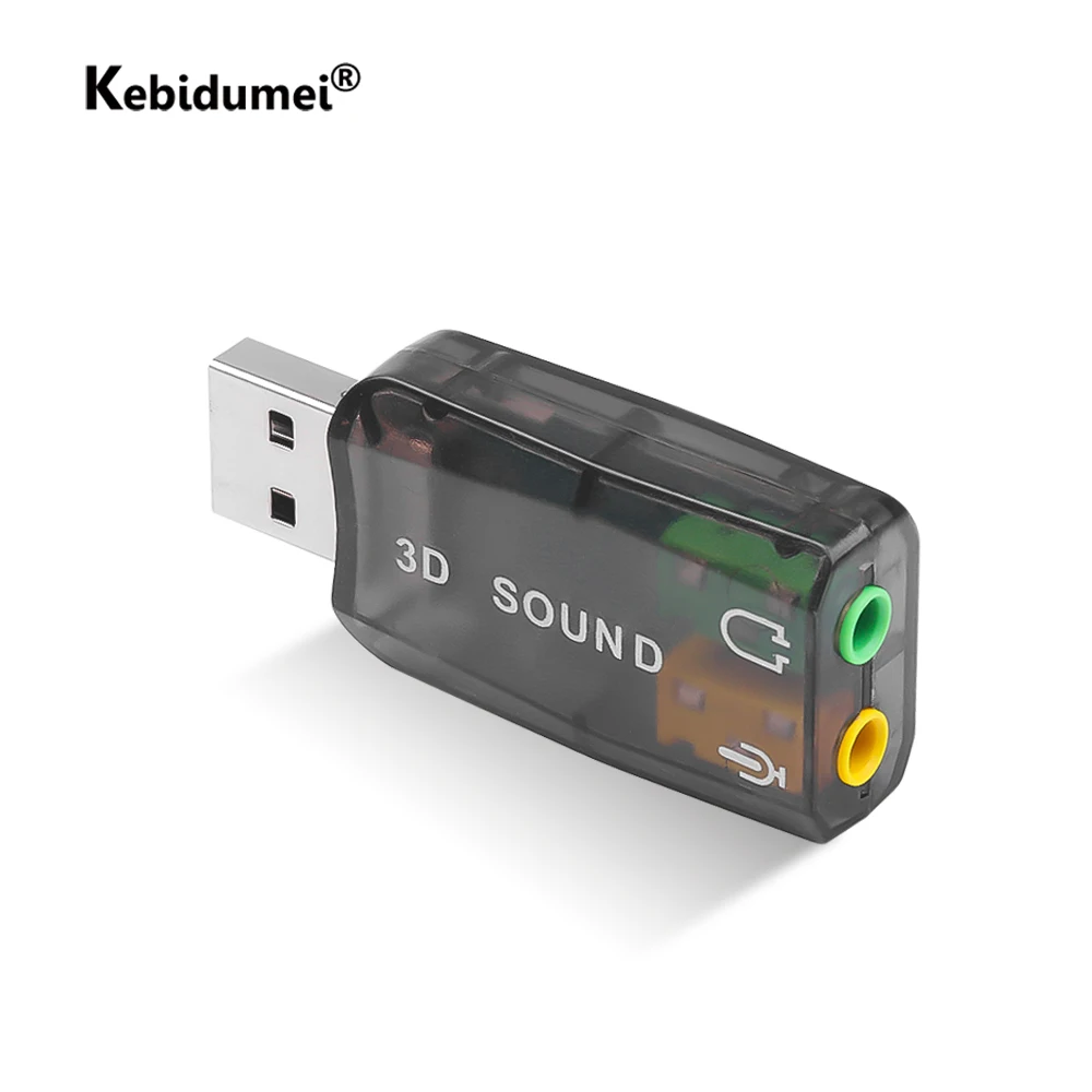 Tarjeta de sonido 5,1 Usb externo USB a Jack 3,5mm adaptador Audio para auriculares micrófono tarjeta de sonido para Mac ganar Compter Android Linux