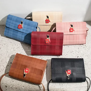 

Fashionable single shoulder messenger bag Korean version of the simple small square bag