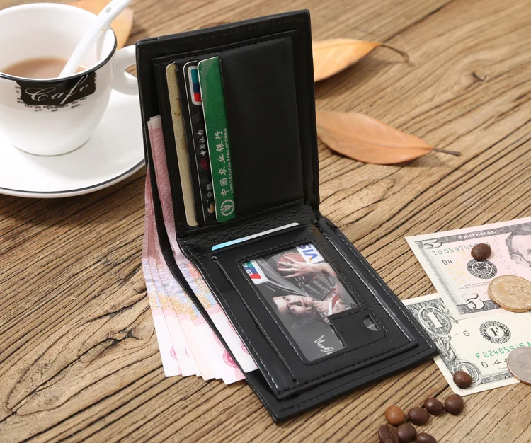 

2017 New Style Europe And America New Style Men Short Wallet Support Customization Agent