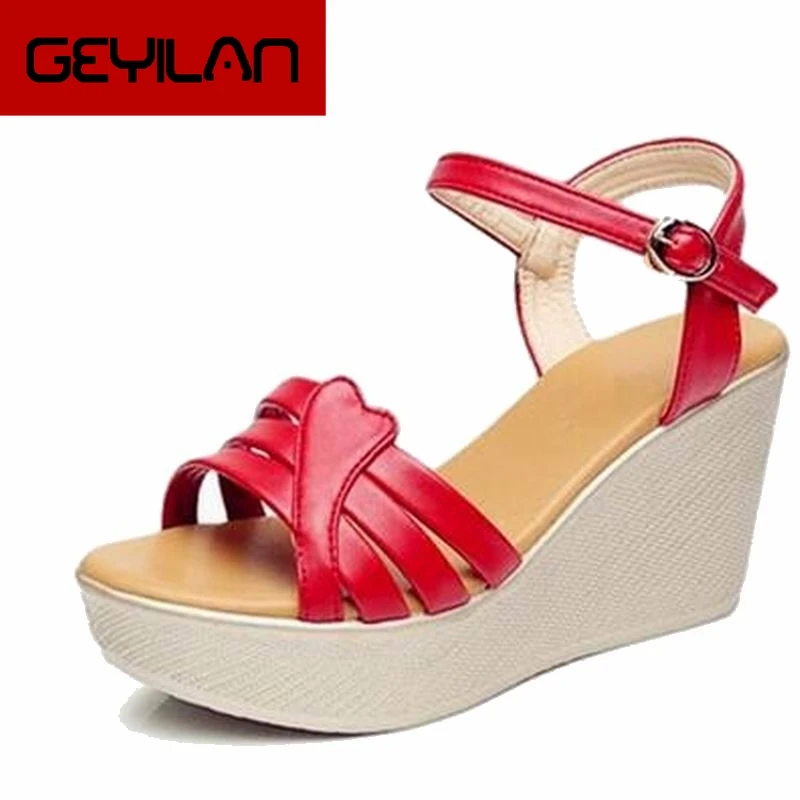 

Plus Size 34-41 Summer Style Women Wedge Sandals Fashion Open Toe Platform High Heels Women Sandals Ladies Casual Shoes
