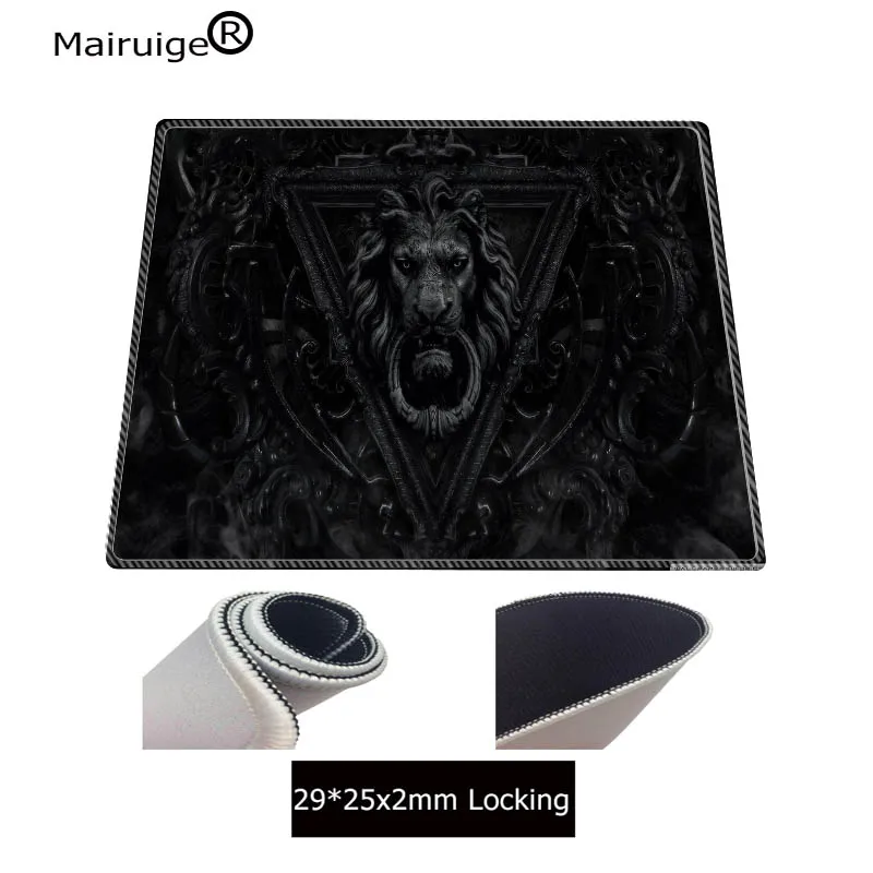  400x900X3 mm Large Gaming Mouse Pad Gamer Rug Lion Head Lock Edge Mousepad Keyboard Mouse Mat for C