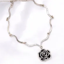 Корейский модный кристалл цветок чокер колье для женщин вечерние ювелирные изделия