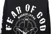 FEAR OF GOD Letter printing Cotton Long Sleeve Sweatshirt Hip Hop Style sweatshirt Free shipping 1913 4
