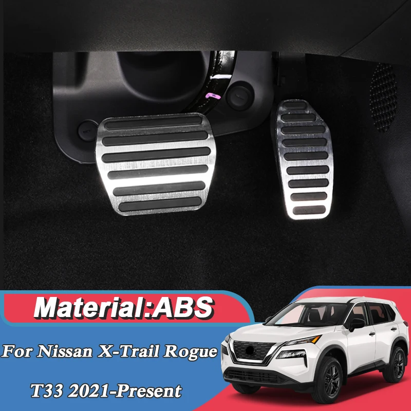2pcs Car Styling Accelerator Cover Sequin For Nissan Xtrail Rogue T33 2021present Sticker Auto