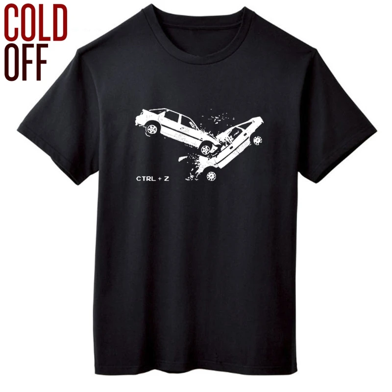 

COLD OFF 100% cotton short sleeve funny men T shirt casual summer car print men tshirt loose t-shrit tops men tee shirts