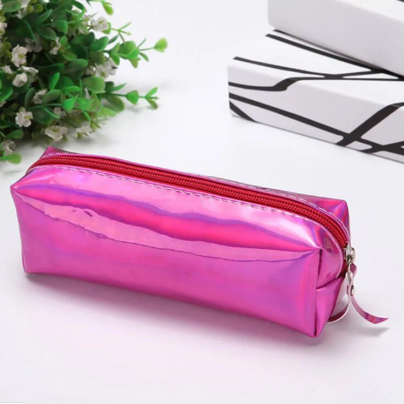 1 шт., сумка для лазерной ручки, Корейская женская косметичка, цилиндрическая сумка для хранения, мужские и женские школьные принадлежности для учащихся, канцелярская Сумка-карандаш - Цвет: Белый
