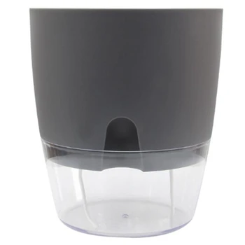 

Plastic Watering Planter 2 Layer Self Watering Plant Flower Pot with Water Container Home Garden Decor Round Flowerpot