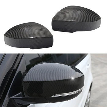 

1Pair Carbon Fiber Style Side Rearview Mirror Cover Cap Housing Trim Fit for Land Rover Range Rover Sport Discovery 4