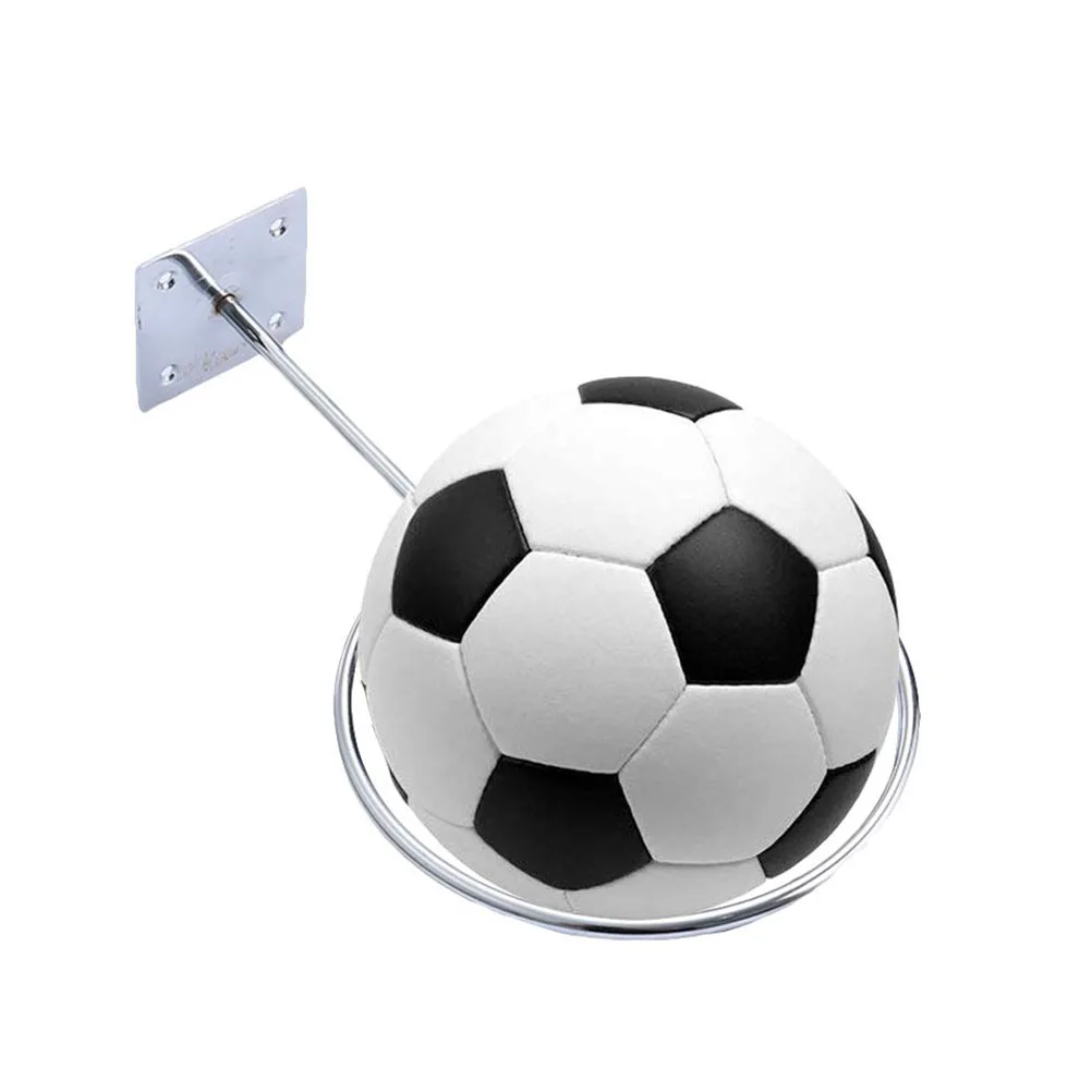 Stainless Steel Wall Mount Sports Ball Rack Display Ball Holder for Basketball Soccer Football Volleyball Exercise