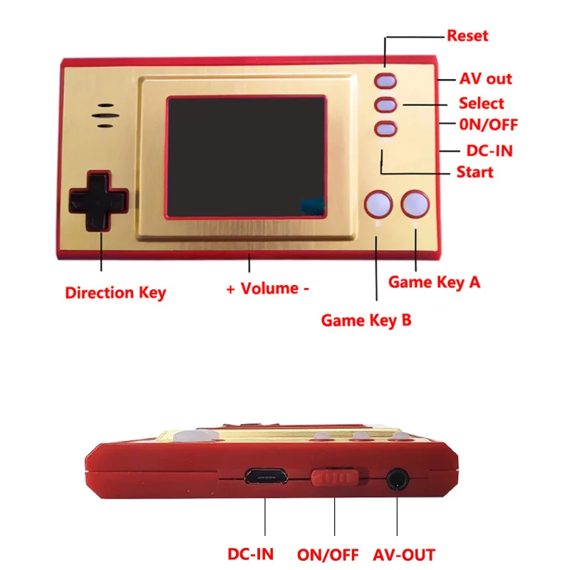 Mini Portable Retro 8 Bit Handheld Video Game Players Built in 620 Retro Game 2.5 Inch Color LCD Game Console Support Tv Connect