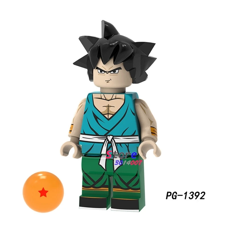 50 шт. строительные блоки Dragon Ball Z Black goku Naba Sun Wukong Badak Dales обучающие мультфильмы серии для детей игрушки - Цвет: PG1392