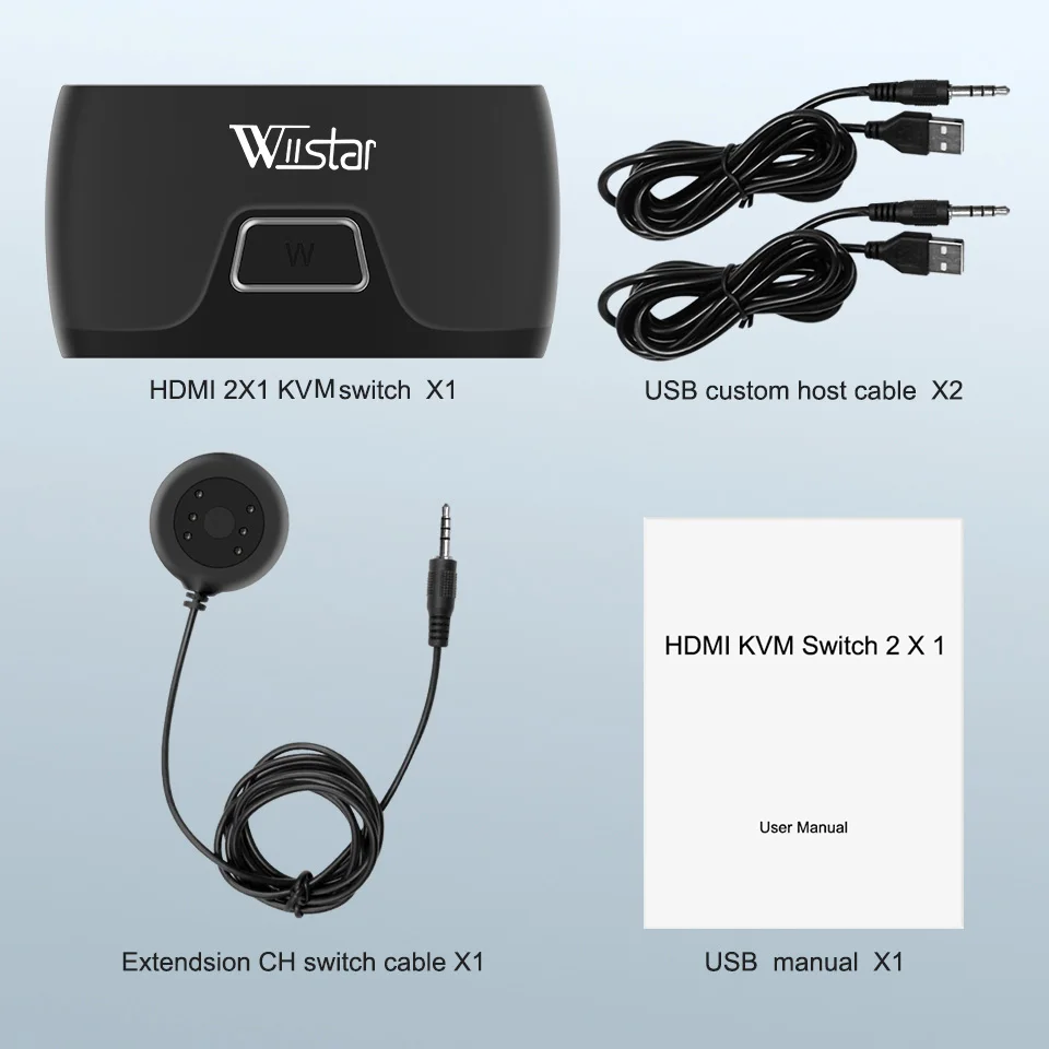 usb2.0 switcher kvm interruptor para windows10 pc