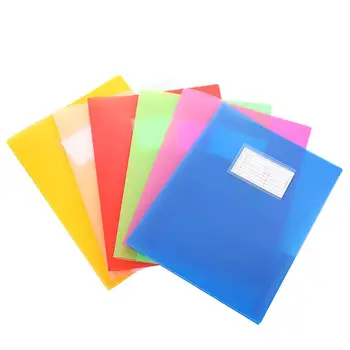 

6pc A4 Folder Paper File Folder Double Pockets Document Organizer Filing Products Report Folder Organizer Office Supplies Random