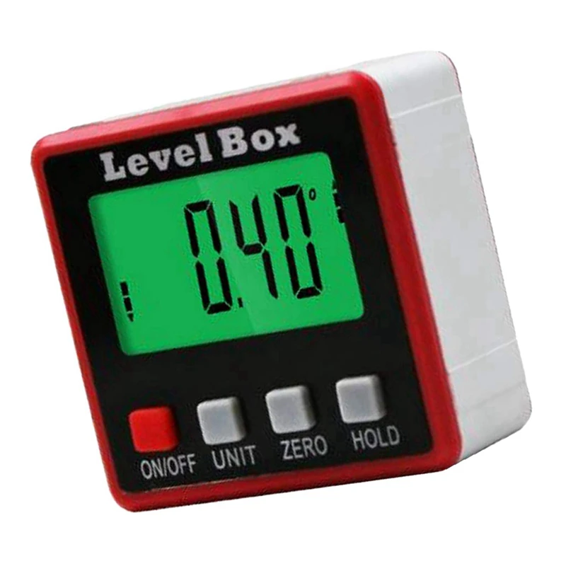 GTBL мини Lcd Цифровой Инклинометр транспортир конический угол манометр Магнитная база грациозный