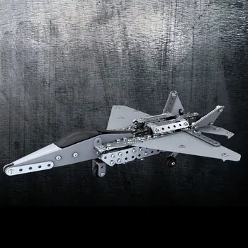 

2019 HOT 485PCS Aircraft DIY Stainless Steel Model 3D Puzzle Models Building Block Kits Kids Eduacational Toy Boys