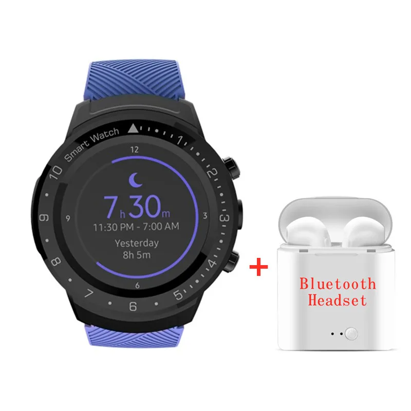 add headset DA09 Смарт-часы Android телефон 3 ГБ 32 ГБ фитнес-трекер сердечного ритма gps карты google play store спортивные Смарт-часы мужские водонепроницаемые - Цвет: add headset