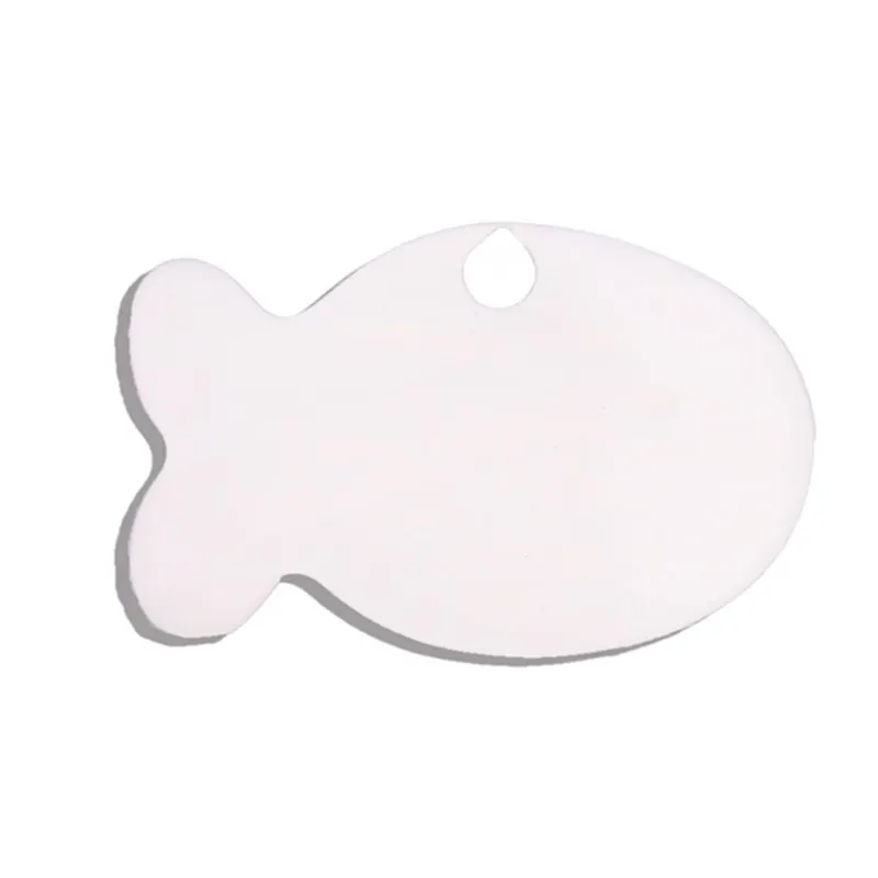 New 1Pcs Stainless Steel Metal Blank Stamping Dog Tags Charms Pendants Pet card identity card