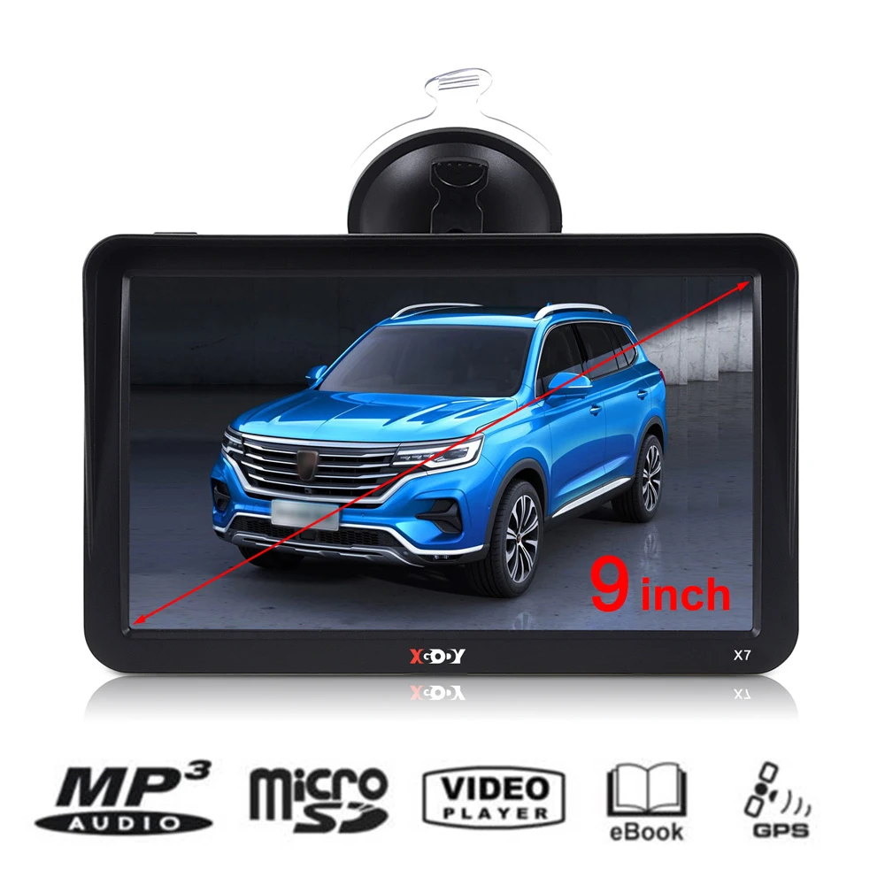 off road gps XGODY 9 Inch Bluetooth Car Gps Navigation Touch Capacitive Screen Display With AV-IN 256MB RAM 8GB ROM Truck GPS Navigator 2020 gps navigation for car