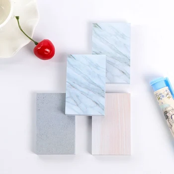 

Creative Stone Texture Memo Sticker Cute Rectangle Marble Note paper Sticky Note Office Planner Self-Adhesive Kawaii Stationery