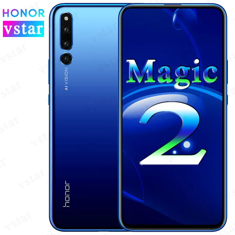 HONOR Magic 2, мобильный телефон, 6,39 дюймов, 8 ГБ, 128 ГБ, Kirin 980, четыре ядра, Android 9,0, разблокировка лица, supercharge