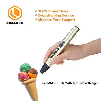 

SIMAX3D hotend 3D Printer Pen Intelligence Creative Toy Graffiti Stereo Low Temperature 3D printing pen Children's Brush Designs