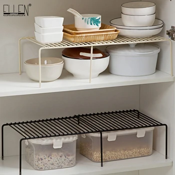 

ELLEN Kitchen Storage Adjustable Cabinet Multi-layer Storage Condiment Pot Rack Bathroom Shelves EL5015