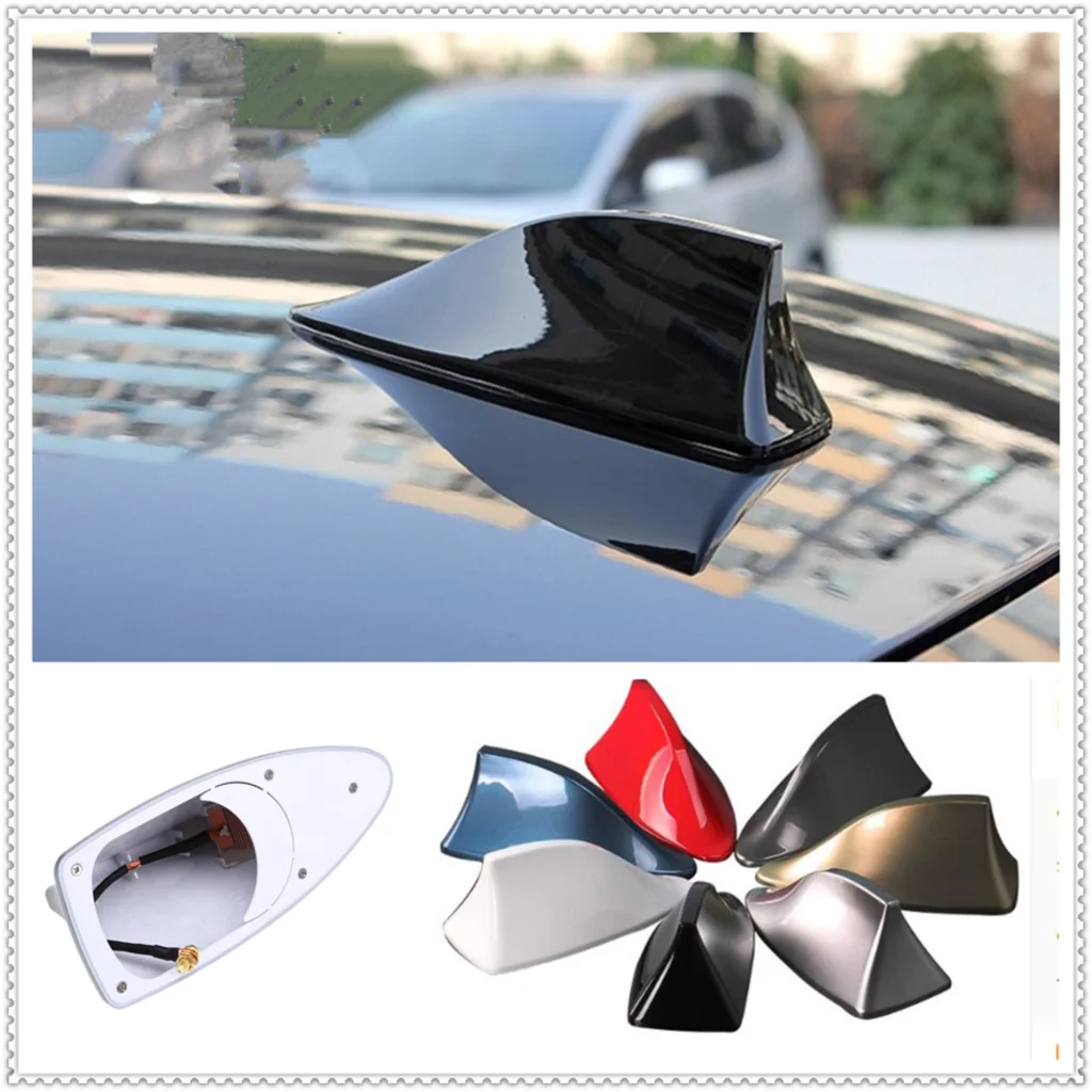 Universal Car Vehicle Black Shark Shape Antenna Dummy Decoration Aerial YZ