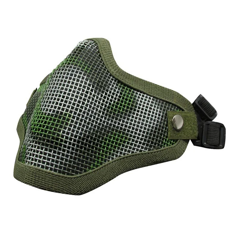 

Tactical Airsoft Mask Half Face Adjustable Mesh Mask for Airsoft/CS Game SMN88