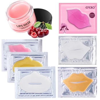 

EFERO Crystal Collagen Lip Mask Patches for Lips Care Moisturing Nourishing Anti Wrinkle Aging Lip Plumper Pump Pads Patch