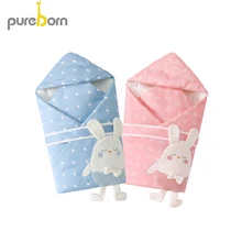 Стеганое одеяло Pureborn для фотосъемки младенцев; одеяло с рисунком кролика для маленьких мальчиков и девочек; зимнее одеяло для новорожденных