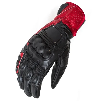

New 4 Colors 100% Genuine Leather Dain 4 Stroke 2 Motorcycle Gloves Racing Driving Motorbike GP PRO Cowhide Touch screen Gloves