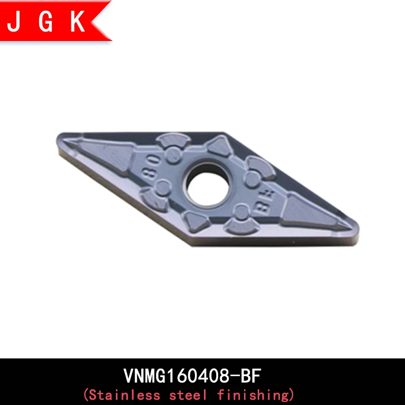 VNMG160408-BF VNMG1604 ромб вставка VNMG160404 VNMG160408 нержавеющая сталь фрезерование ЧПУ вставка(лезвие) VNMG1604 04 08 BF GF шаблон вставки - Цвет: VNMG160408-BF